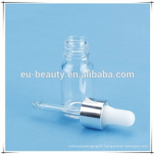 cosmetic dropper bottle with glass dropper